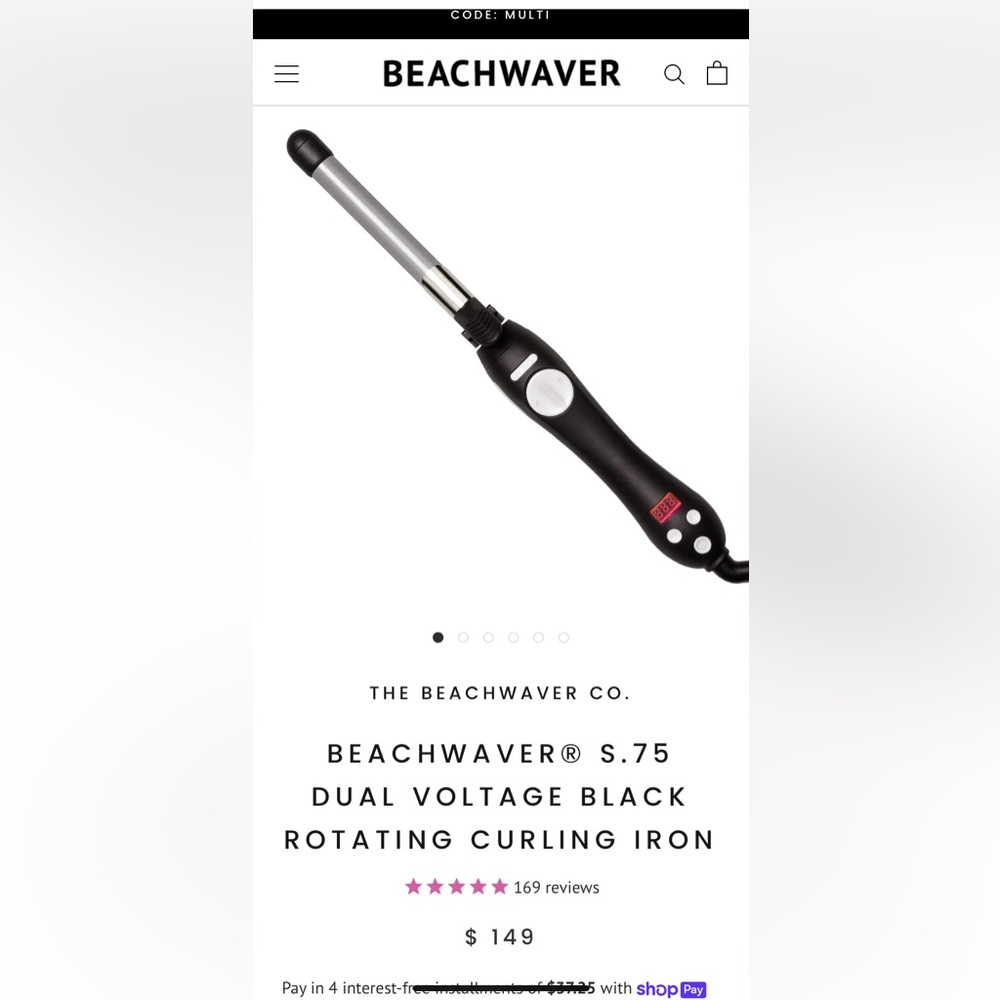 Beachwaver curling wand
